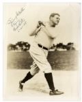Babe Ruth Signed 8'' x 10'' Photograph -- With COAs From Both PSA/DNA & JSA