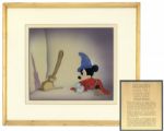 Mickey Mouse Fantasia Hand Painted Cel by Walt Disney Company -- From the Magic Brooms Segment