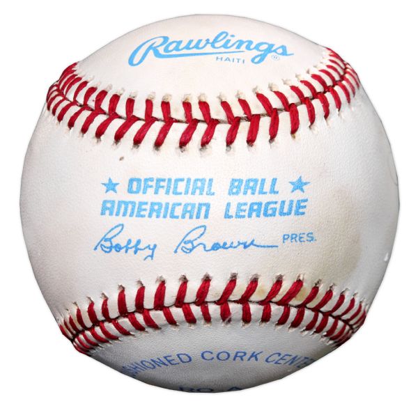 Mickey Mantle Signed Baseball -- Also Signed by Whitey Ford -- From The Estate of Red Skelton And Previously Owned by Him