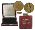 Bronze Olympic Medal From the 1920 Summer Olympics, Held in Antwerp, Belgium