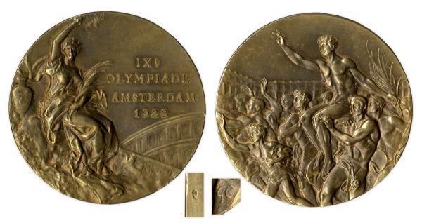 Bronze Olympic Medal From the 1928 Summer Olympics, Held in Amsterdam, Netherlands