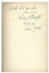 Richard Wright Signed Copy of ''Native Son''