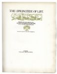 Charles Swinburne Limited First Edition of ''The Springtide of Life'' -- Signed by Illustrator Arthur Rackham