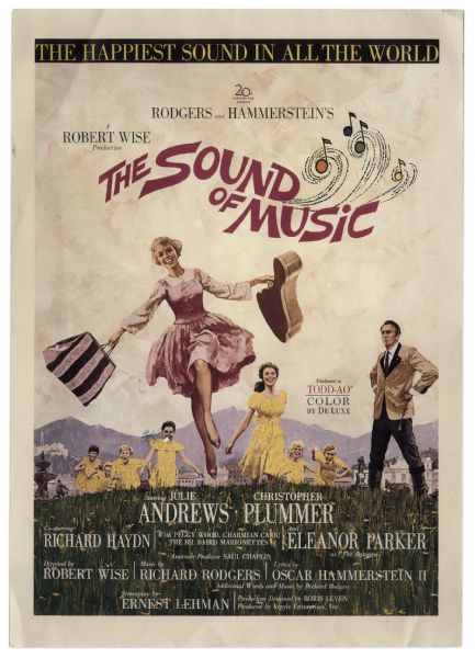''Sound of Music'' Original Color Poster -- Measures 14'' x 20''