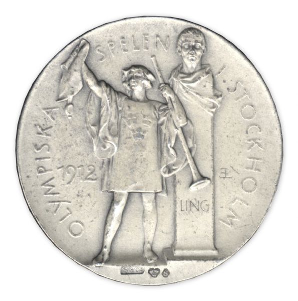 Silver Medal From the 1912 Summer Olympics, Held in Stockholm, Sweden
