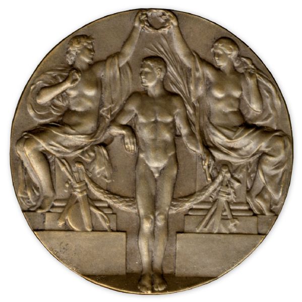 Bronze Medal From the 1912 Summer Olympics, Held in Stockholm, Sweden