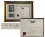Rutherford B. Hayes Document Signed as President
