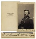Ulysses S. Grant Signed CDV Signed as Lieutenant-General of the Union Army