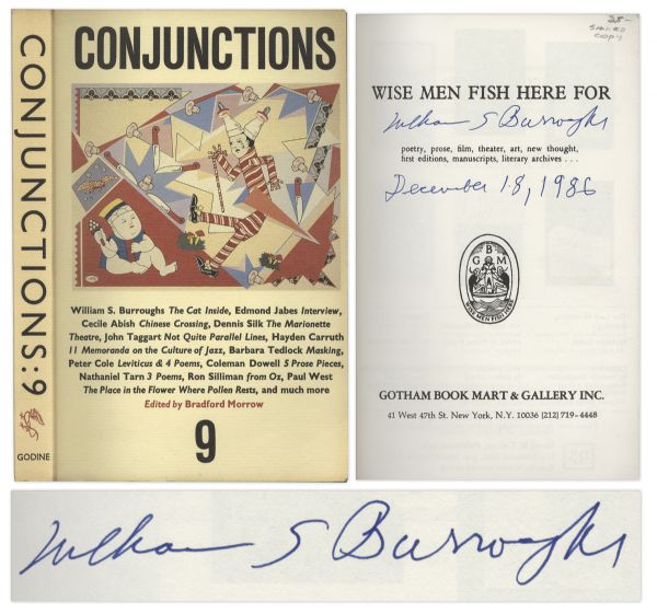 William S. Burroughs Signed Copy of ''Conjunctions'' Literary Journal