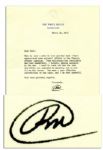 Richard Nixon Letter Signed as President to Congressman Bill Young About the Contentious 1972 Election Season -- ...your splendid efforts in the Florida primary campaign...proved decisive...