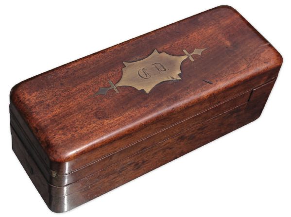 Charles Dickens Personally Owned ''Voyage'' Box Taken With the Author on His Travels
