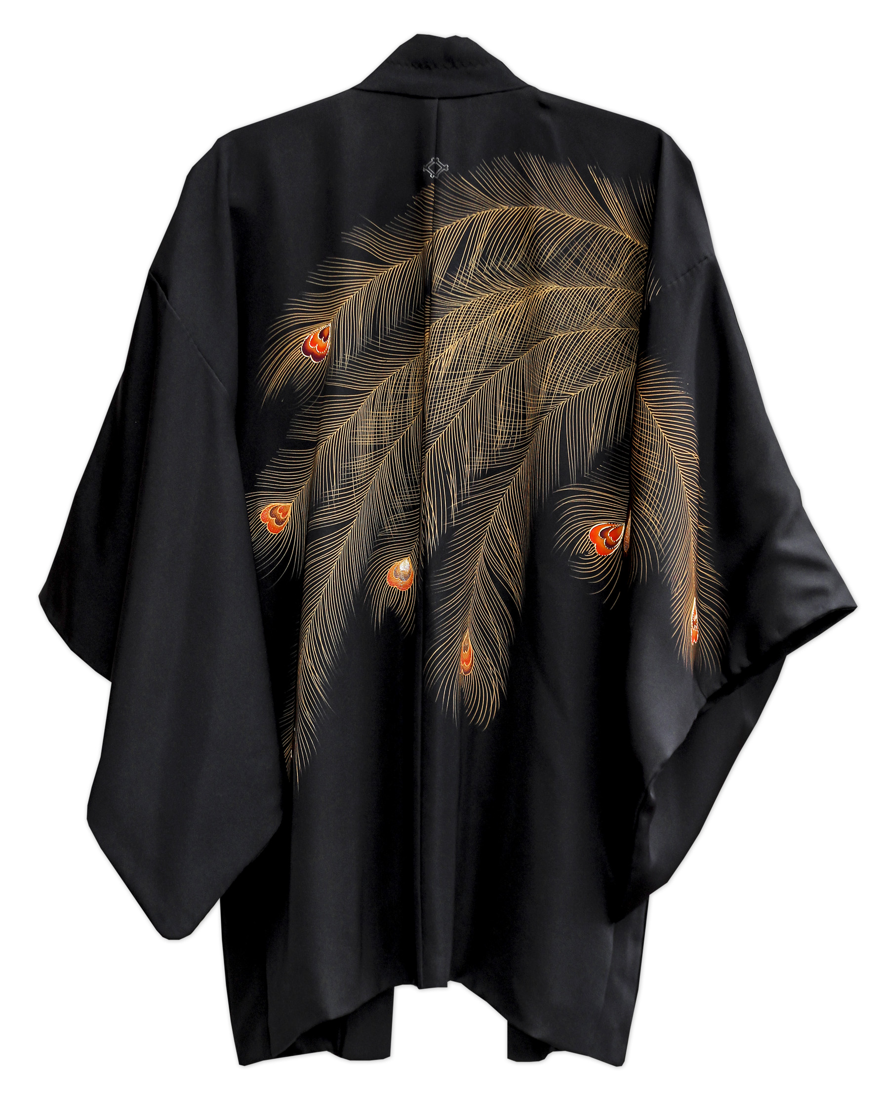 Lot Detail - Alicia Keys Worn Silk Kimono, With Stunning Peacock ...