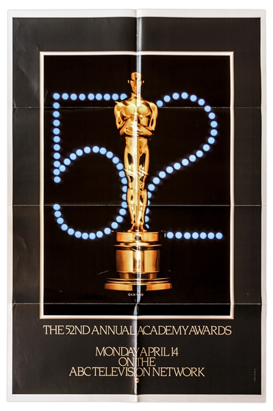 52nd Academy Awards Poster From 1980