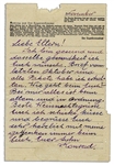 Concentration Camp Victim at Ravensbrueck Writes to His Parents -- ''...How are you? Same old, same old here and everything in order. I wish Merry Christmas and send you kisses...''