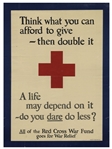 WWI American Red Cross Poster From 1918