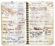 Sammy Davis Jr.'s Personal Address Book Containing the Names & Addresses of Over 100 of His Celebrity Friends -- Michael Jackson, Muhammad Ali, Liz Taylor, Barbra Streisand, Jay Leno & More