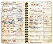 Sammy Davis Jr.'s Personal Address Book Containing the Names & Addresses of Over 100 of His Celebrity Friends -- Michael Jackson, Muhammad Ali, Liz Taylor, Barbra Streisand, Jay Leno & More