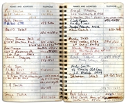 Sammy Davis Jr.'s Personal Address Book Containing the Names & Addresses of Over 100 of His Celebrity Friends -- Michael Jackson, Muhammad Ali, Liz Taylor, Barbra Streisand, Jay Leno & More