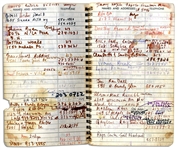 Sammy Davis Jr.'s Personal Address Book Containing the Names & Addresses of Over 100 of His Celebrity Friends -- Michael Jackson, Muhammad Ali, Liz Taylor, Barbra Streisand, Jay Leno & More