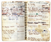 Sammy Davis Jr.'s Personal Address Book Containing the Names & Addresses of Over 100 of His Celebrity Friends -- Michael Jackson, Muhammad Ali, Liz Taylor, Barbra Streisand, Jay Leno & More