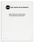 Pair of James Lovell 8'' x 10'' Photos Signed -- One Photo of Lovell in His Spacesuit & One Crew Photo of the Apollo 7 Astronauts in Civilian Suits