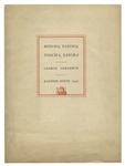 George Gershwin Signed Limited First Edition of ''George Gershwin's Songbook'' -- Beautiful Copy Signed by Gershwin & Illustrator Constantin Alajalov in 1932