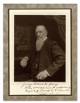 Mormon President Joseph F. Smith Signed Photo -- Dedicated to U.S. Steel Co-Founder Elbert H. Gary