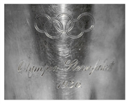 1936 Olympic Silver Trophy Given at the ''Sternfahrt'' Motorsports Rally