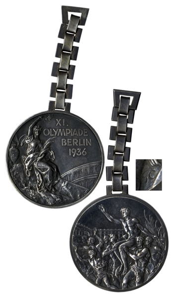 Silver Medal From the 1936 Summer Olympics, Held in Berlin, Germany