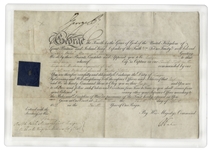 King George IV Military Appointment Signed From 1823