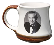 Johnny Carson Mug Used on His Desk During ''The Tonight Show'' -- Previously Owned by Carson's Personal Correspondent Who Worked on the Show for 10 Years