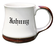 Johnny Carson Mug Used on His Desk During ''The Tonight Show'' -- Previously Owned by Carson's Personal Correspondent Who Worked on The Show For 10 Years