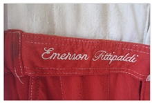 Indy 500 Champion Emerson Fittipaldi Signed Race-Worn Suit