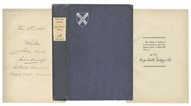 Andrew Carnegie Signed Book -- History of Saint Andrews Society