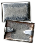 KISS Concert-Used Guitar Piece Signed by All Four Original Members -- Also With Gene Simmons Costume Stud