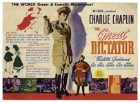 Charlie Chaplin ''The Great Dictator'' Handbill -- From the Iconic 1940 Comedy