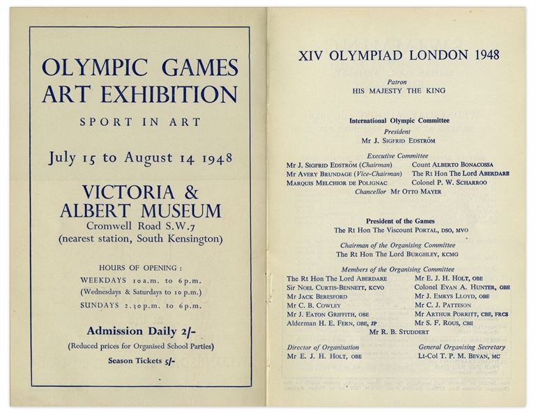 1948 London Summer Olympics Swimming Program