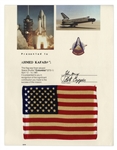 Space-Flown U.S. Flag From the Columbia STS-1 Mission