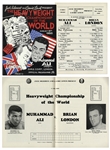Muhammad Ali vs. Brian London 1966 Fight Program