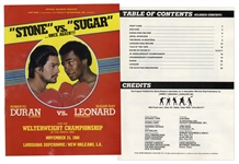 Sugar Ray Leonard vs. Roberto Duran Rematch Fight Program