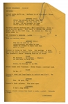Lloyd Bridges' Leather Bound Personal Copy of His ''Mafia'' Movie Script -- Along With Crew Sheet for ''Seinfeld'' From 1997 -- From Estate of Lloyd Bridges