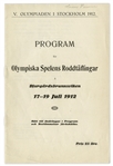1912 Swedish Summer Olympics Rowing Program