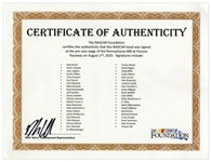 NASCAR Hood Signed by Jimmie Johnson, Jeff Gordon, Dale Earnhardt, Jr., Danica Patrick and Entire Lineup at 2015 Pocono Raceway -- 43 Signatures in Total -- With COA From NASCAR Foundation