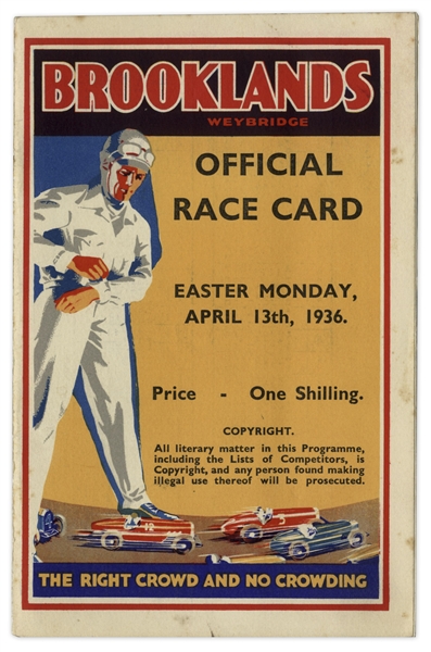 1936 Brooklands Racing Program