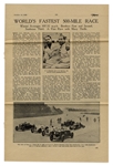 1929 Brooklands Race Program -- Inaugural Year of Race
