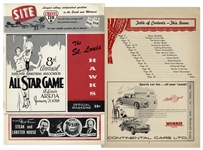1958 NBA All Star Game Program
