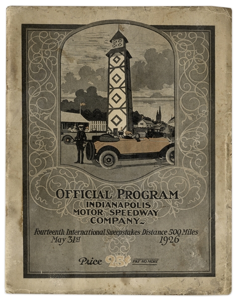 1926 Indy 500 Program