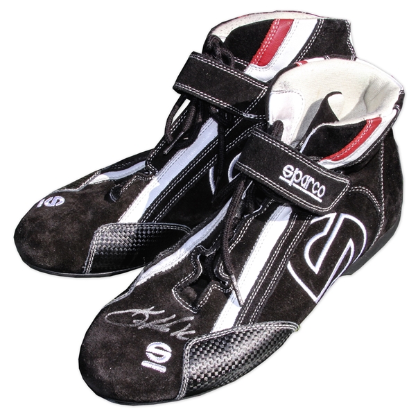 Kevin Harvick Race-Worn & Signed Shoes From 2014 Championship Season