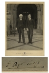 David Lloyd George Signed 8.5 x 10.5 Photo, Without Inscription -- Unusual Photo of Himself With the Prince of Wales -- Photo by Vandyk
