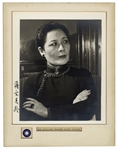 Madame Chiang Kai-Shek Signed Photograph -- Measures 11'' x 12''